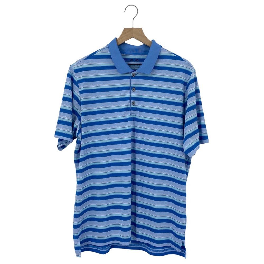 Blue Striped Polo Shirt